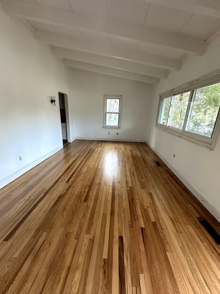 Completed refinished room in natural light